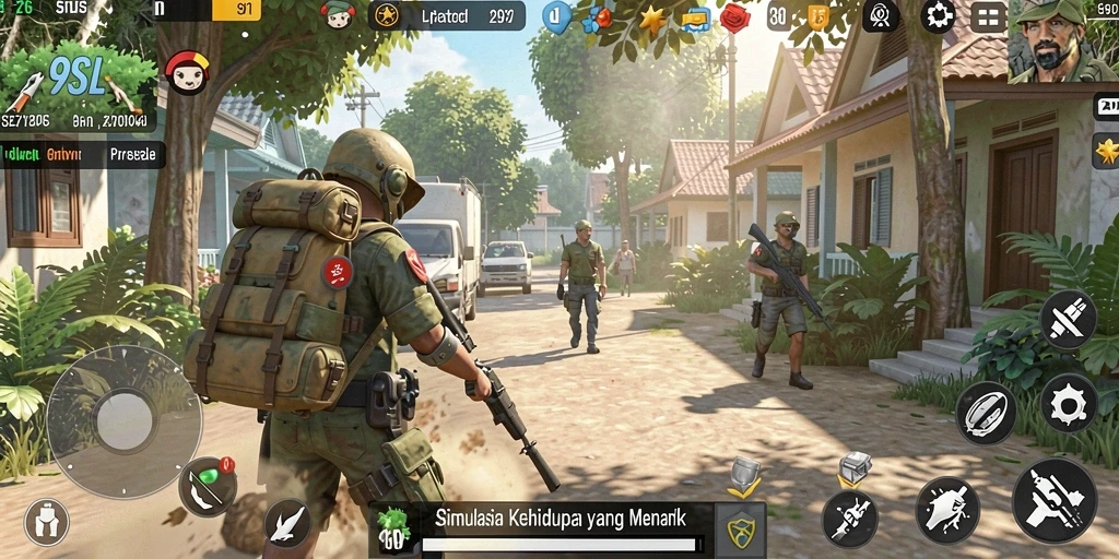 Tampilan gameplay menarik dari 9SL dengan grafis realistis.