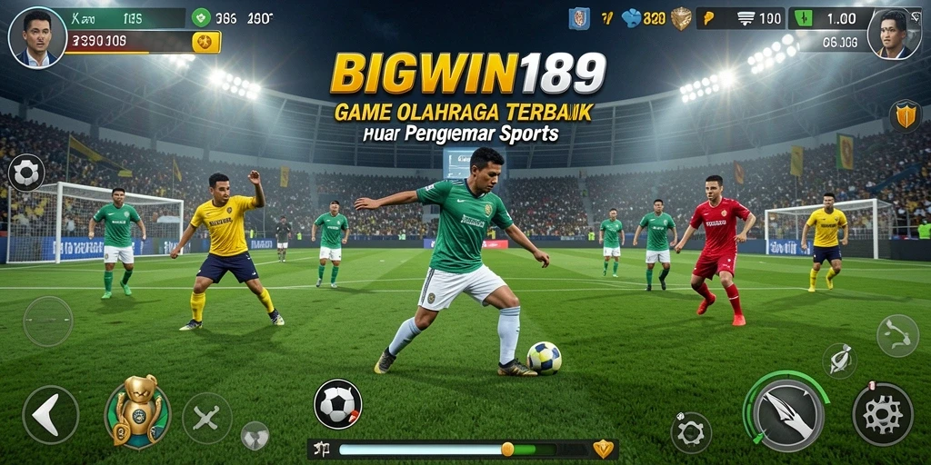 Screenshot gameplay menunjukkan aksi mendebarkan dalam olahraga seru.