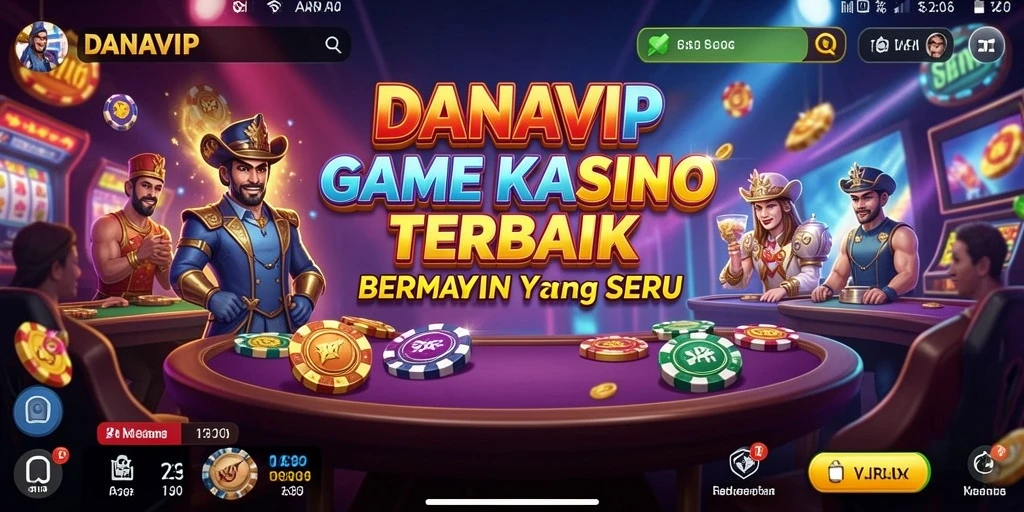 Tampilan gameplay Kasino yang menakjubkan di aplikasi DANAVIP.