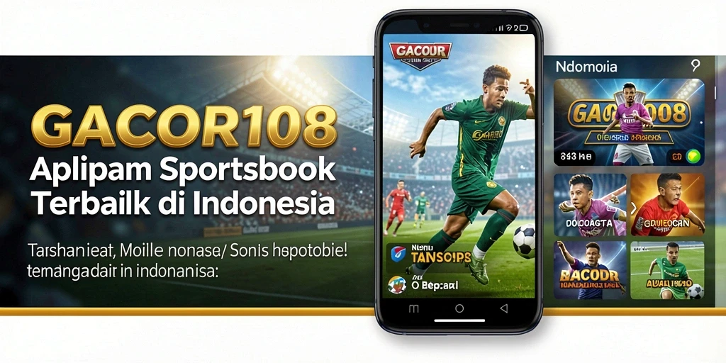 Tampilan utama GACOR108 dengan fitur taruhan olahraga yang menarik.