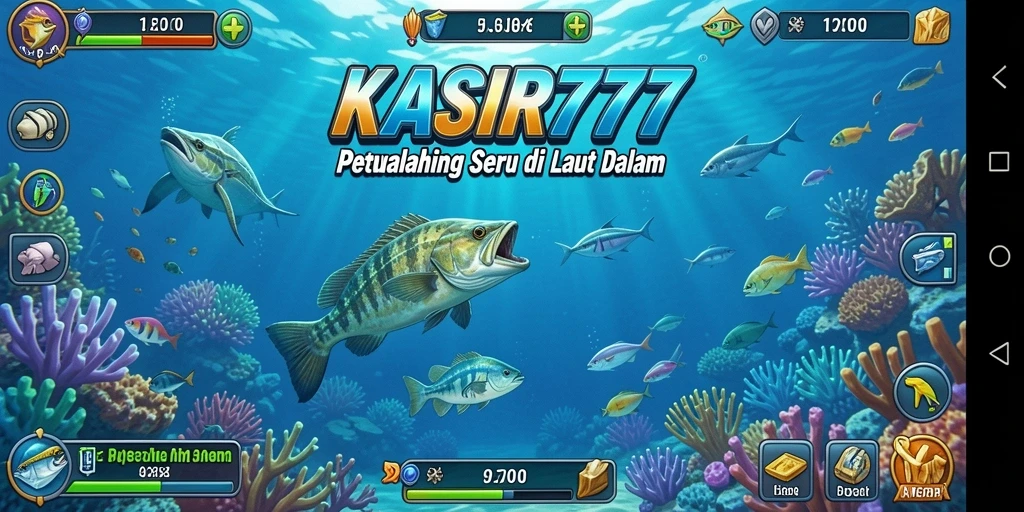 Screenshot gameplay KASIR777 menampilkan aksi memancing seru dan grafis yang menarik.