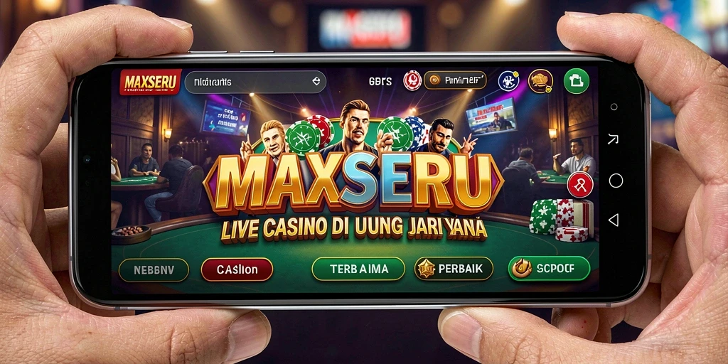 Tampilan gameplay Live Casino MAXSERU dengan dealer profesional dan suasana kasino nyata.