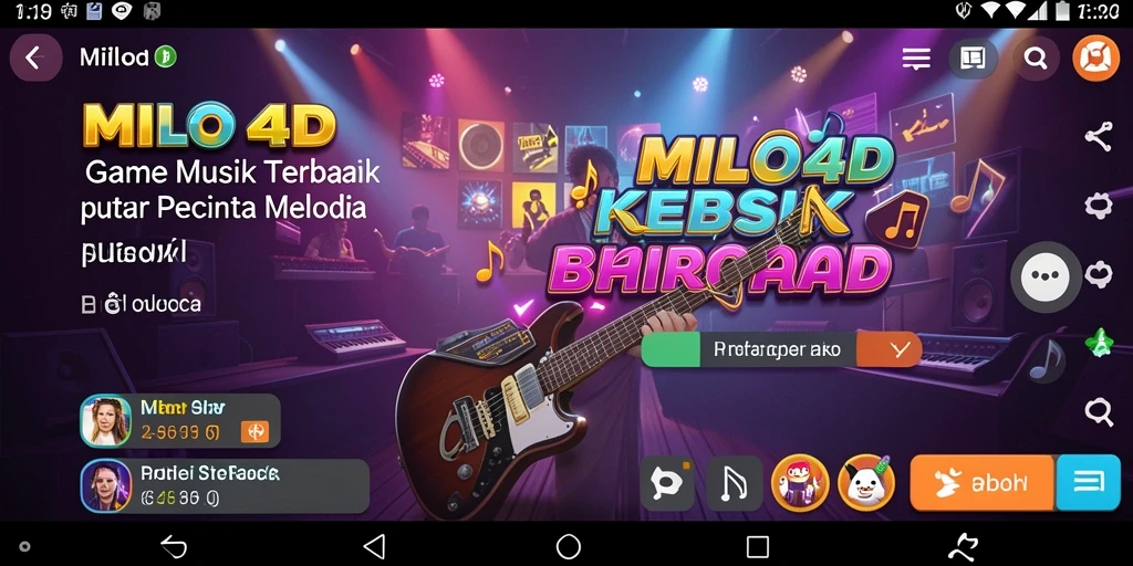Tampilan gameplay interaktif dalam aplikasi MILO4D.