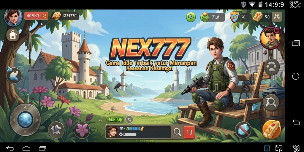 Screenshot gameplay NEX777 dengan elemen Idle yang menyenangkan.