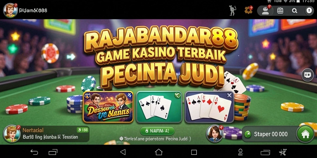 Tampilan gameplay Kasino yang seru dan mengasyikkan.