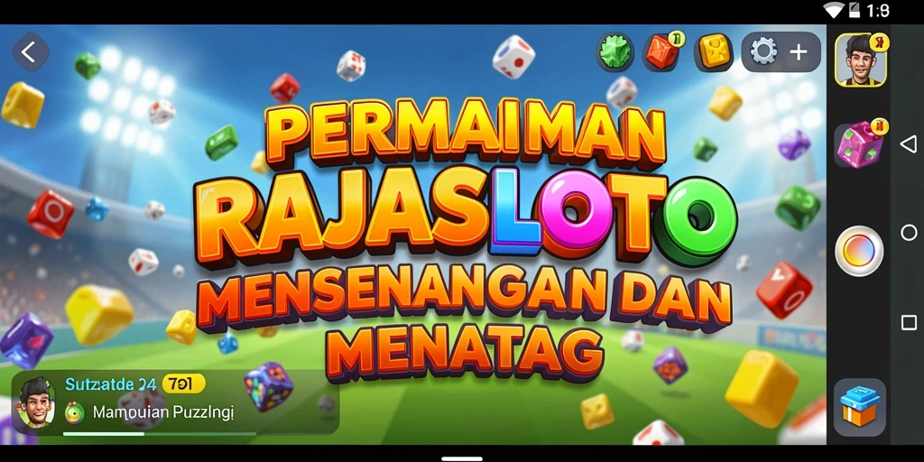Tampilan gameplay RAJASLOTO yang menantang dan mengasyikkan.