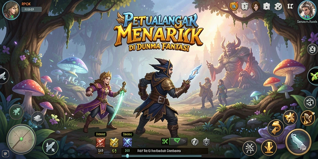 Tampilan gameplay RPOK yang penuh petualangan.