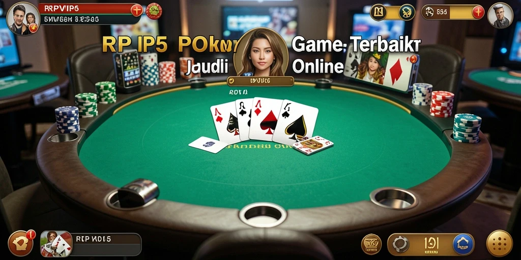Screenshot gameplay RPVIP5 menampilkan suasana Poker yang mendebarkan.