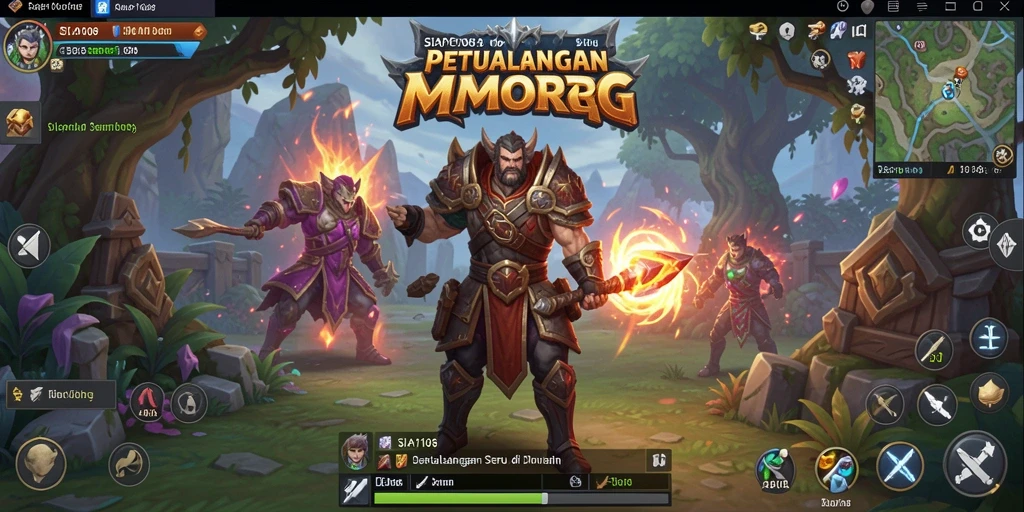 Tampilan gameplay seru dan menarik dari SIAP108 MMORPG.