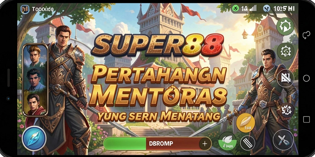 Tangkapan layar gameplay <strong>SUPER88</strong> menampilkan strategi menara yang menantang dan seru.