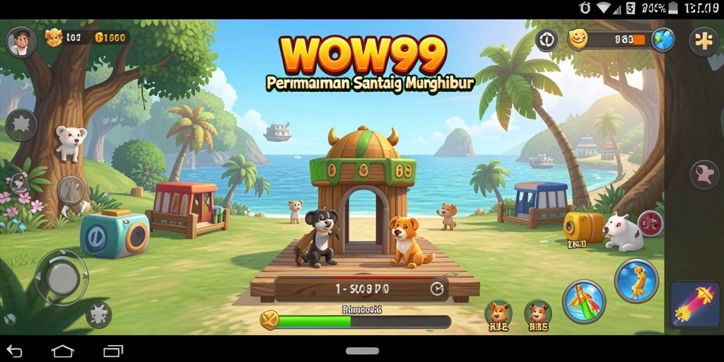 Tampilan gameplay WOW99 yang penuh warna dan menarik.