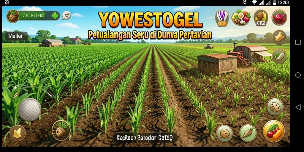 Tampilan menarik gameplay YOWESTOGEL di dunia pertanian.