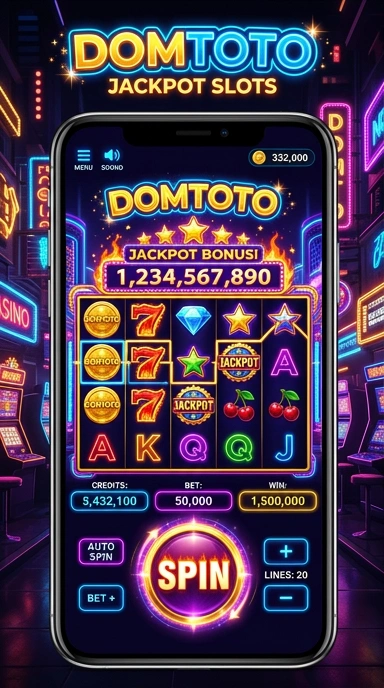 Tampilan antarmuka domtoto yang sederhana dan intuitif.